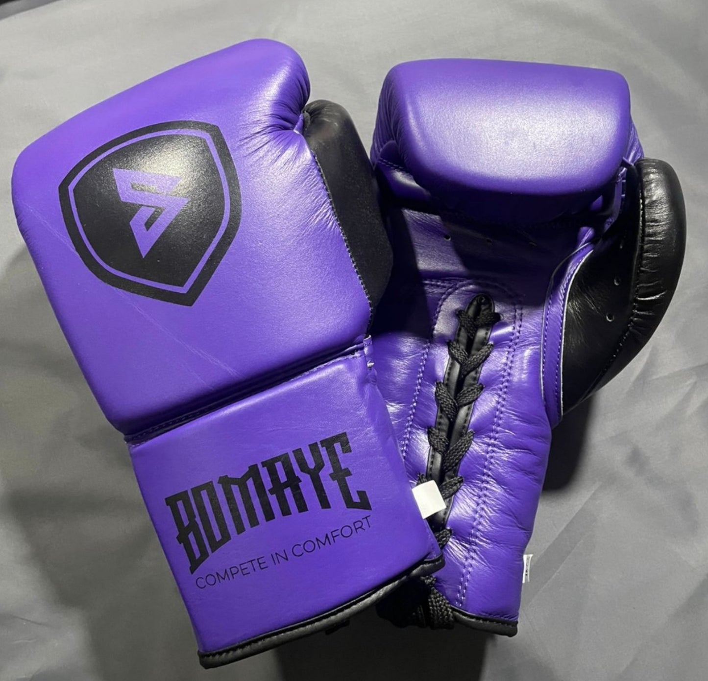 Purple Black Bomaye Lokumu Lace Up